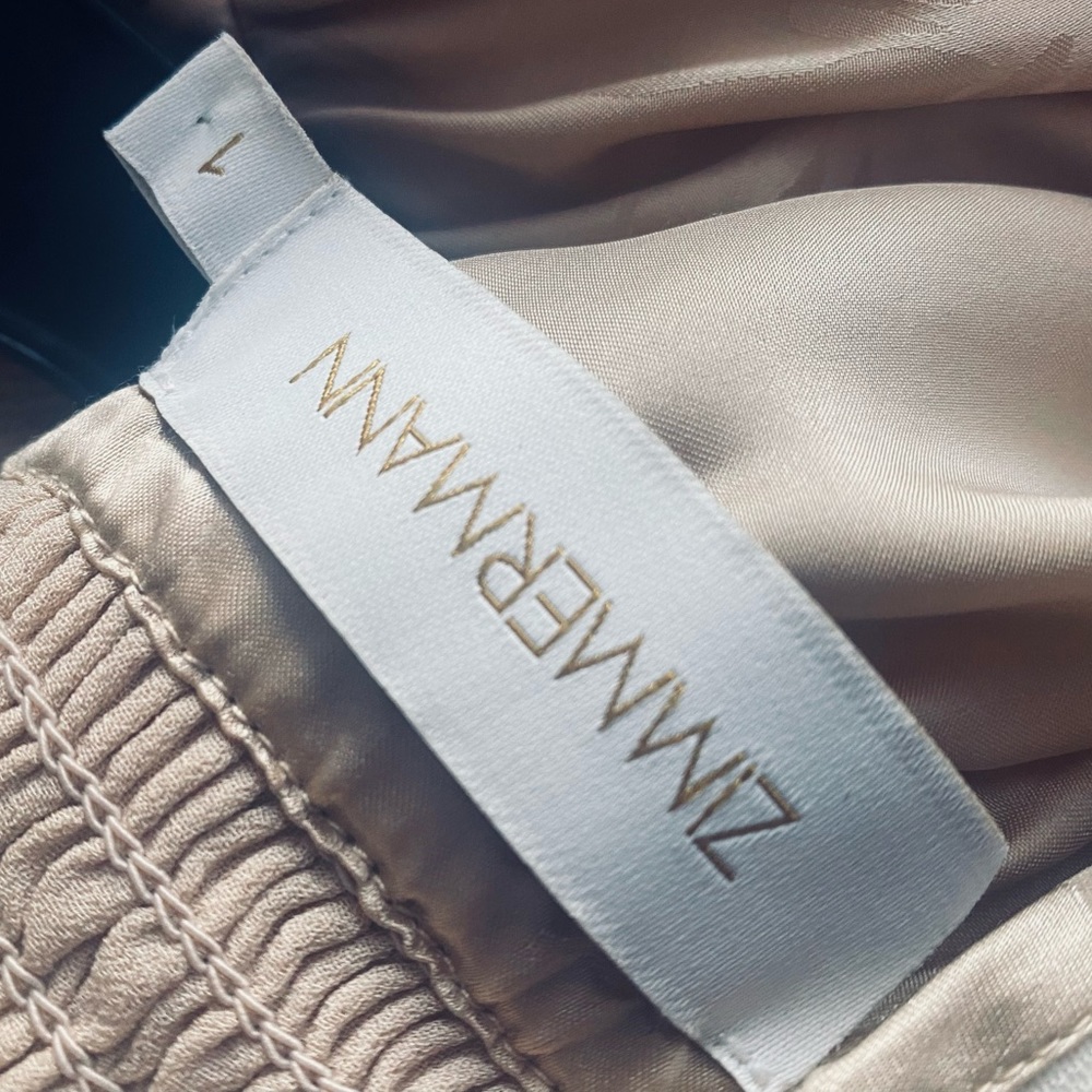 Zimmermann silk camel color turtleneck blouse. Size 4/6 - Picture 5 of 7